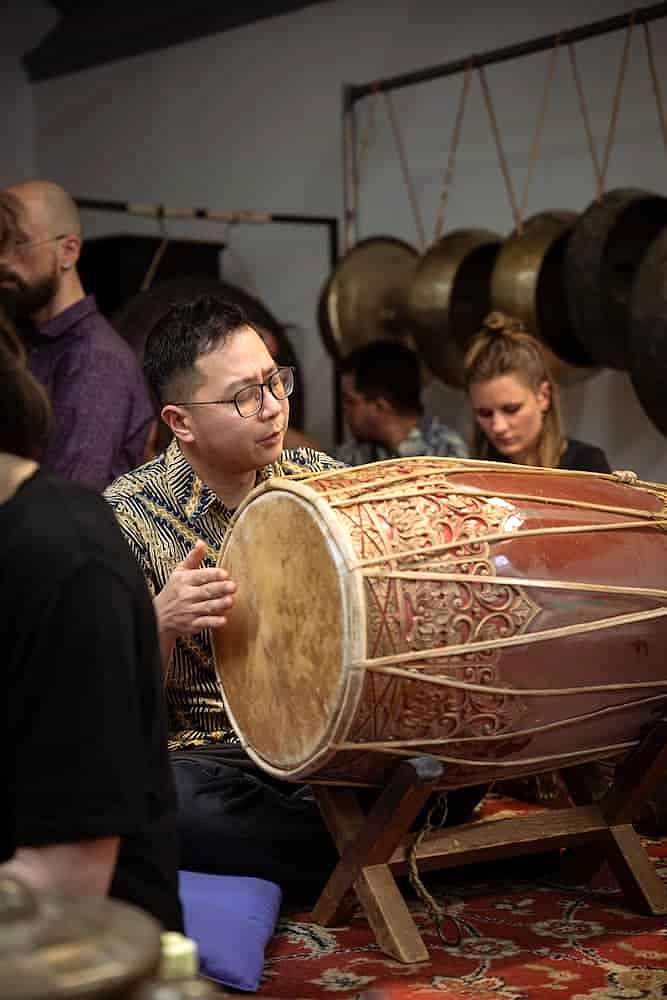 Gamelan concert in the Global Music Academy in Berlin - Germany.